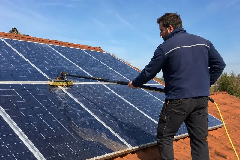 Nettoyage et entretien de panneaux solaires à Lagardiolle